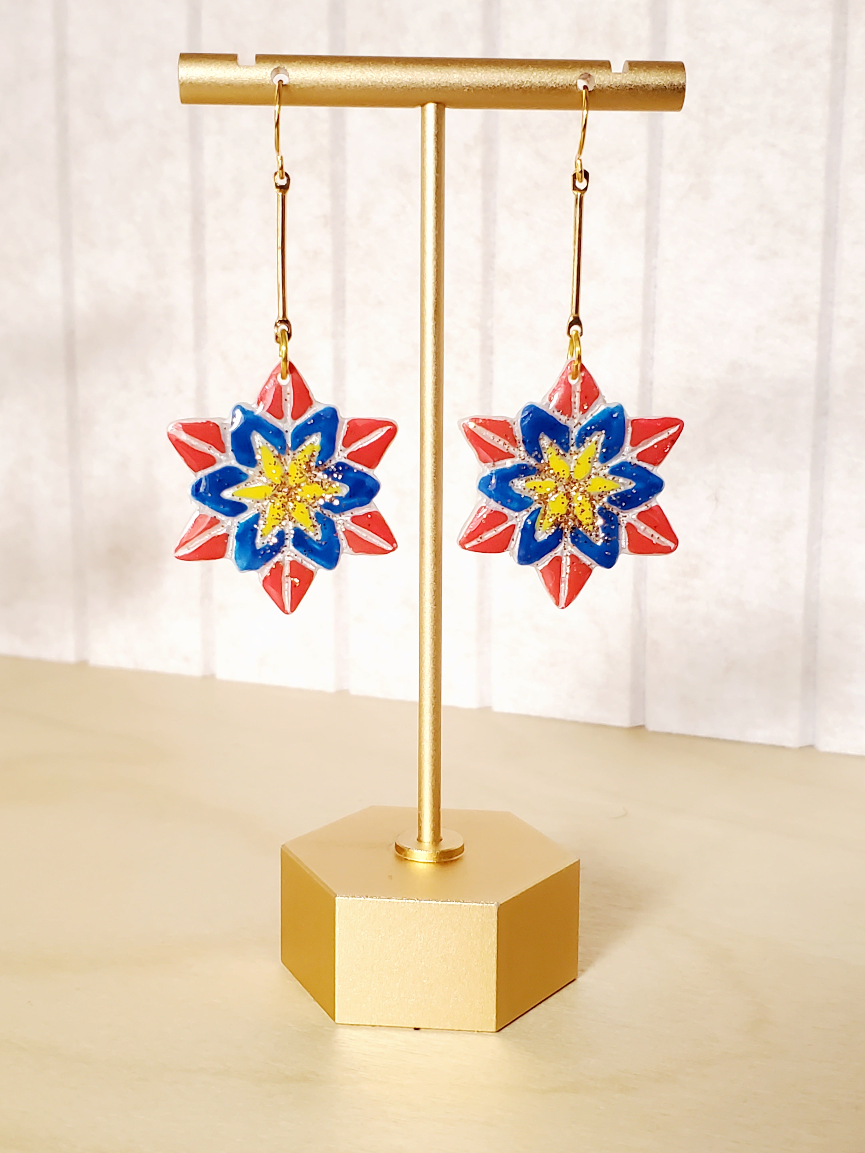 Filipino Parol Christmas Earrings